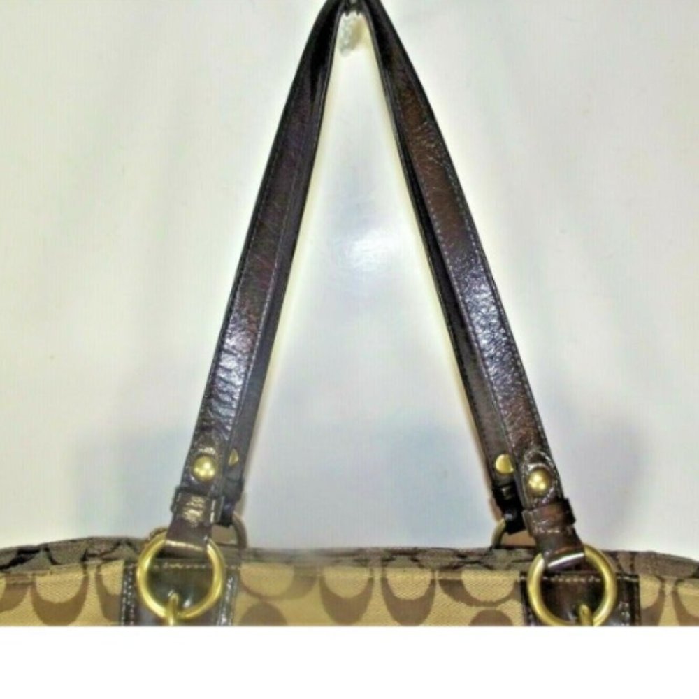 Coach Signature Gallery NS Zip Tote Bag - Picture 8 of 10